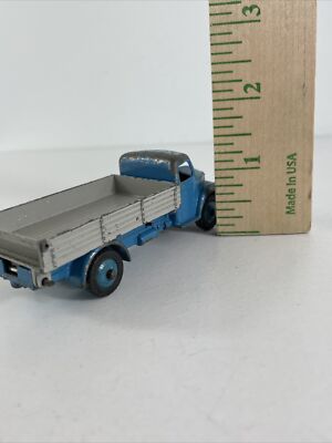 VINTAGE DINKY TOYS DODGE TIPPER TRUCK # 414 BLUE/GRAY MECCANO GT