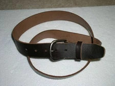 Full Grain Genuine Leather Belt 1.5" Work Casual Belt Change Buckle - USA MADE