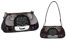 PRADA ~ LIMITED RARE * 2004 Real croco Jeweled  bag ~  AUTHENTIC 9K