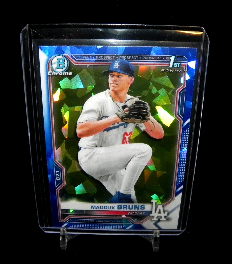 2021 Bowman Chrome 1st Draft Sapphire Edition - #BDC-126 Maddux Bruns (RC)