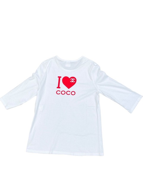 Chanel «  I Love Coco Chanel » 3/4 Sleeves T-shirt Size S