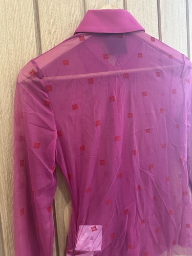 GIVENCHY Pink Sheer Blouse Size Small GENUINE RRP £570 #U6 - Picture 6 of 7