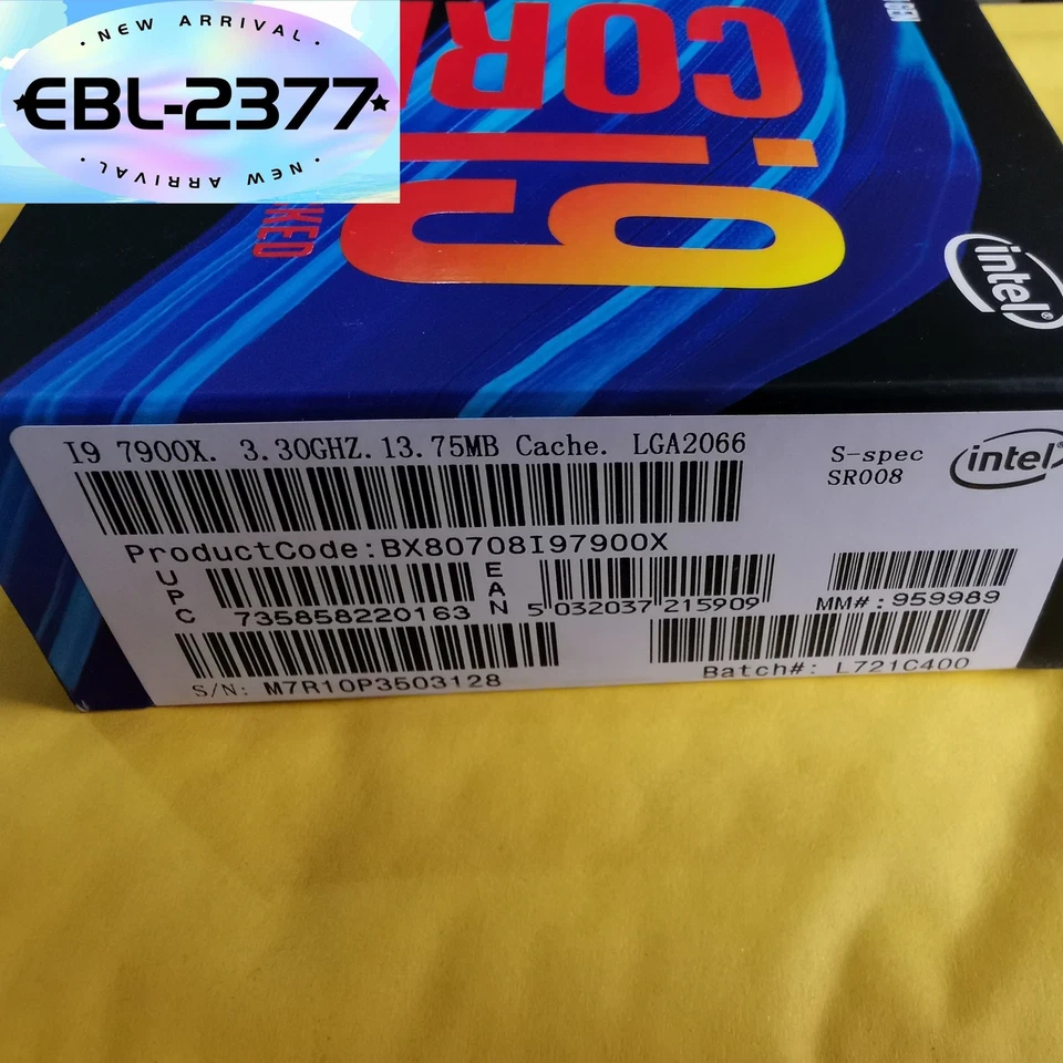 New Intel Core I9-7900X LGA2066 SR3L2 3.3GHz 13.75MB Ten Core 140W CPU Processor - Image 2 of 3