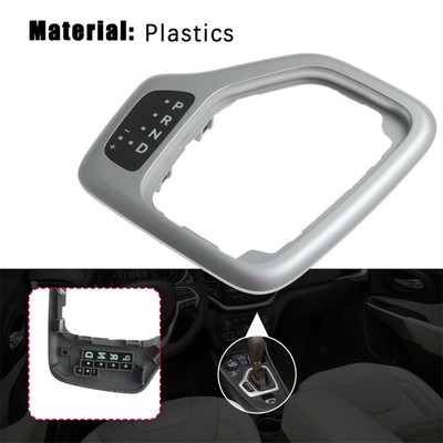 Silber Shifter Lünette mit Harness Kit für 2014-2018 Jeep Cherokee #5YD27XSAAA