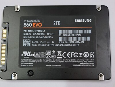 値下げ　Samsung 860 EVO 2TB SSD Amazon.com: Samsung 860 EVO 2TB 2.5-Inch SATA III Internal SSD