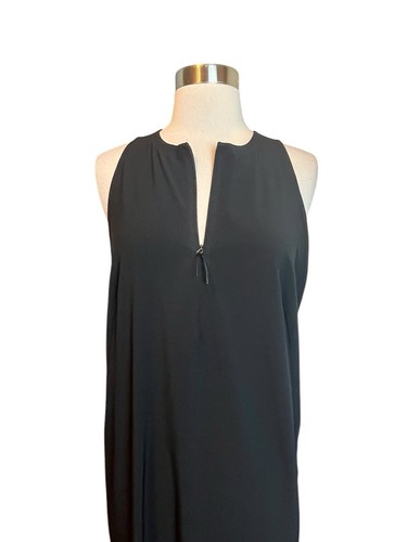 Vestido Lululemon The Lab Lahar Talla Grande Negro Sin Mangas Midi Cremallera Rápida - Imagen 5 de 6