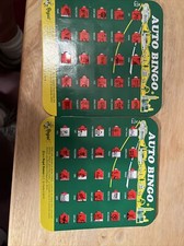 2 AUTO BINGO Travel Game Card Traffic Highway Interstate Car License 7823