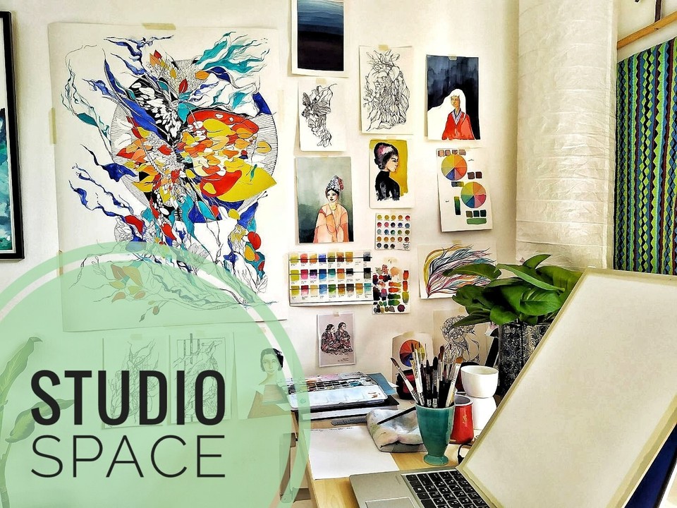 Original Watercolour MIniature Abstract Painting Watercolor Artwork eBay