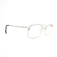 l.a. Eyeworks AKIO 405 Silver Rectangular Eyeglasses Frames 51[]20 130 mm