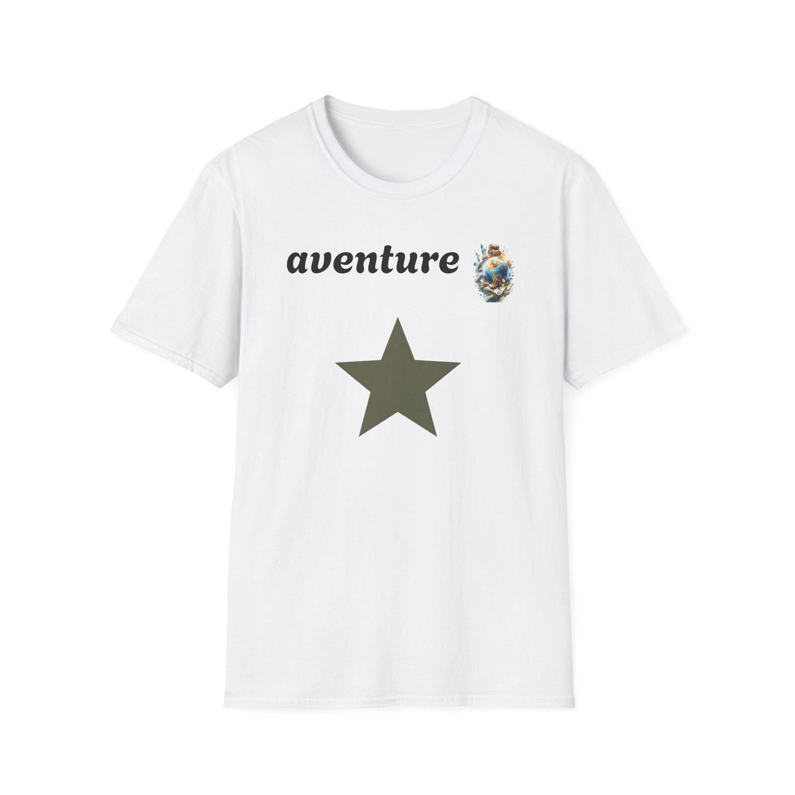 Adventure Travel Softstyle Unisex Tee for Explorers & Hiking