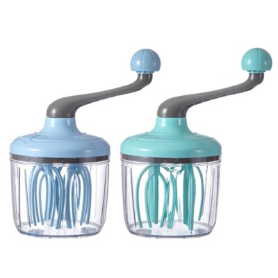 1100ML Semi Automatic White Cream Cake Hand Mixer Anti-slip Beaters
