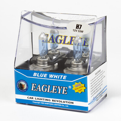 Eagleye Blue White 3700K H7 12V 55W Headlight bulbs (Pack of 2)