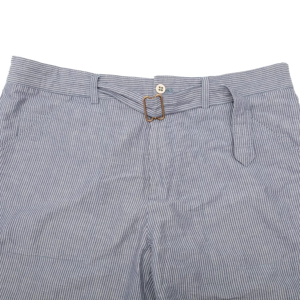 Брюки в полоску с поясом YVES SAINT LAURENT Rive Gauche SS 2006 - Изображение 2 из 4