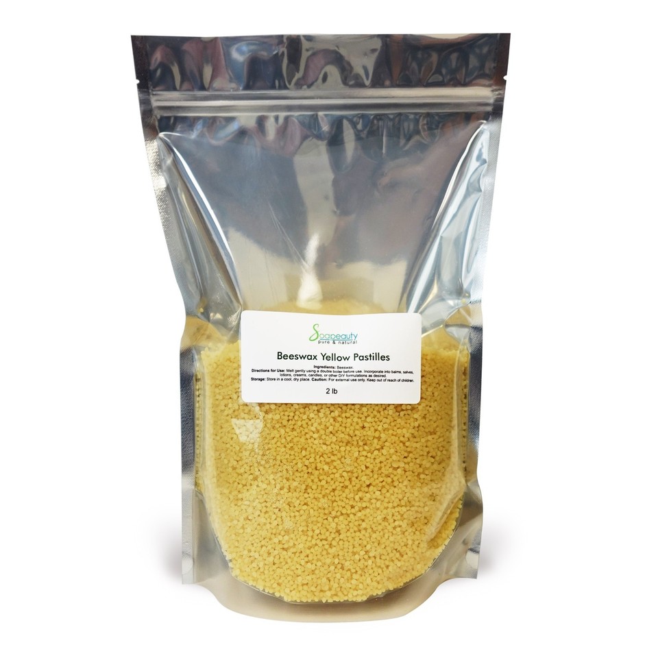 Yellow Beeswax Pastilles Beads 100% Pure & Natural for Lip Care, Body ...