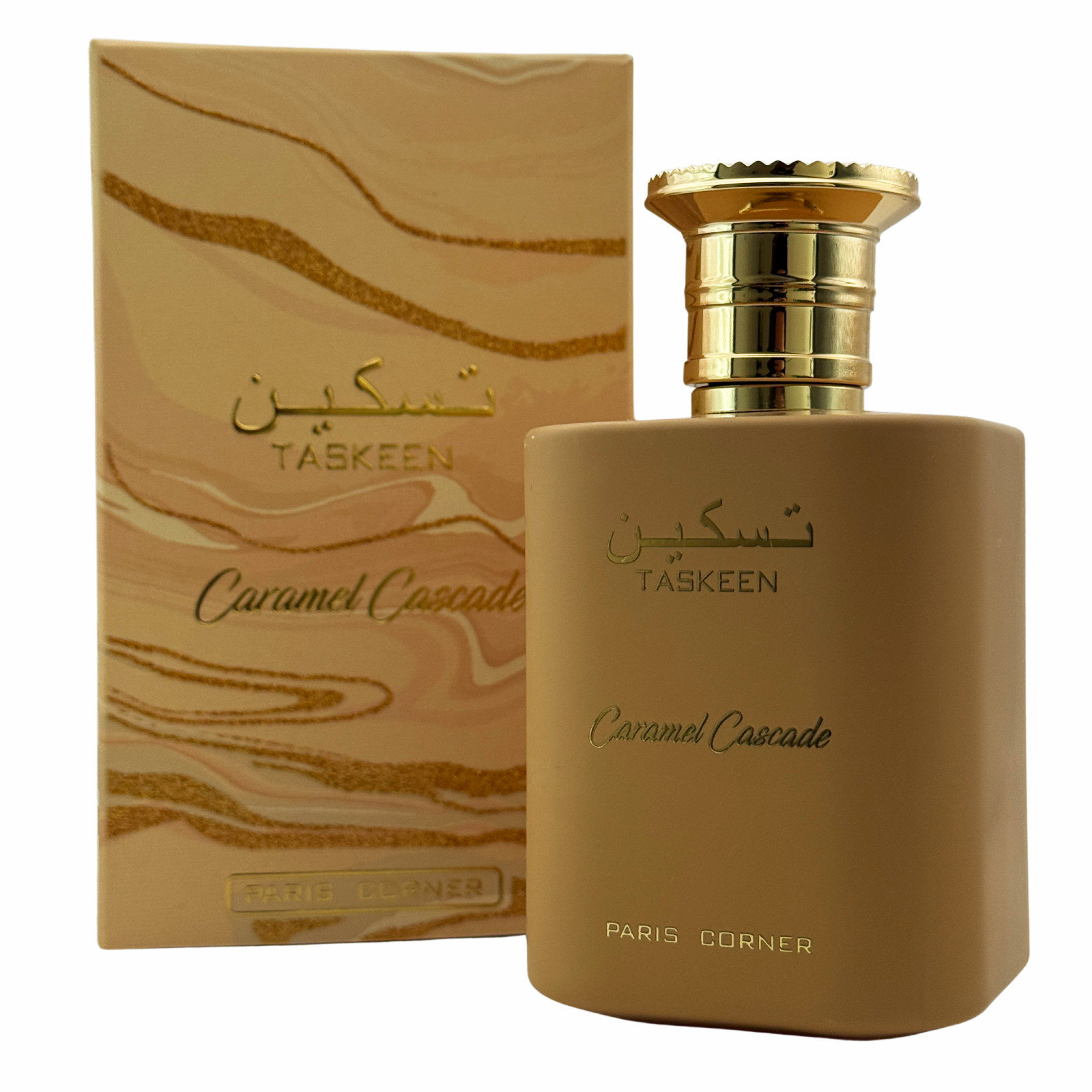 Taskeen Caramel Cascade Paris Corner le flacon 100 ml idéal pour un cadeau mémorable