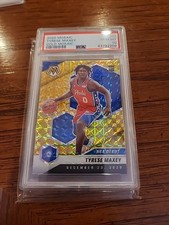 20-21 TYRESE Maxey Mosaic NBA Debut Rookie #263 GOLD 5/10  GRADED PSA 10 GEM MT
