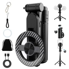 Magnetic Selfie Stick 4-in-1 360 Degree Rotation Multifunction Pocket Tool NEW