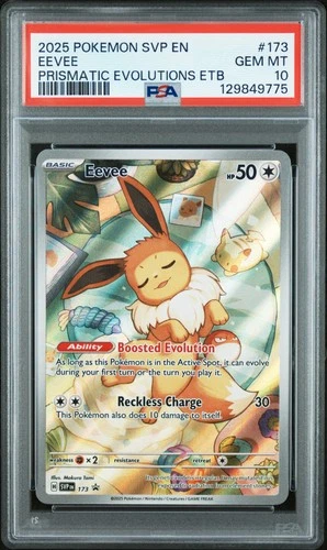 2025 POKEMON SVP EN-SV BLACK STAR PROMO #173 EEVEE PSA 10