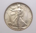 1943 "S" Walking Liberty SILVER Half Dollar 50c NGC MS65 #010 Gem BU Unc ECC&C