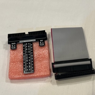Raspberry Pi - Canakit GPIO Breakout Board & Ribbon Cable New