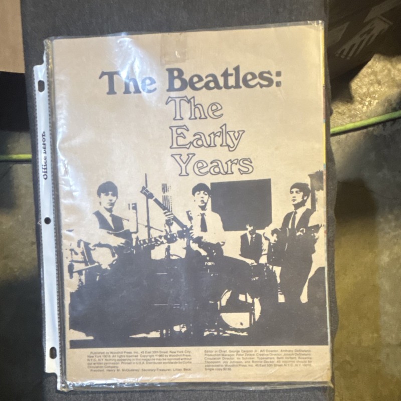 The Beatles: The Early Years Magazine 1981 Music John Lennon Tribute