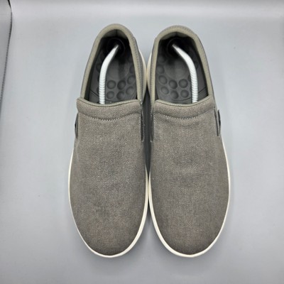 Crocs Reviva Shoes Mens 13 Gray Canvas Slip On Loafers  display picture 3