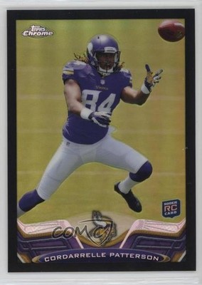 2013 Topps Chrome Black Refractor /299 Cordarrelle Patterson #19 Rookie RC 0x73