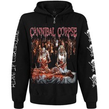 Cannibal Corpse "Butchered at Birth" Hoodie Zip Up Sweatshirt Black