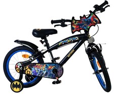 16 inch Bike Batman Childrens Blue with Stabilizers Kids Bicycle For 4 - 7 Years