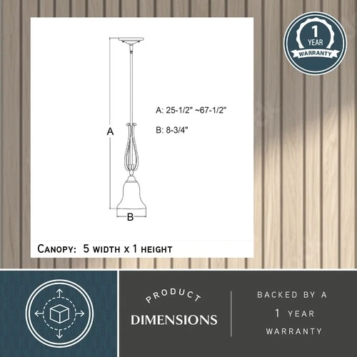 Vaxcel Lighting P0415 9"W Suspension Mini Pendant - Nickel - Picture 5 of 10