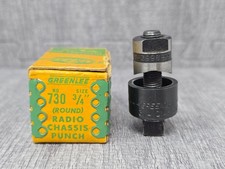 Greenlee No. 730 -  3/4" diameter punch and die set - Made in U.S.A.