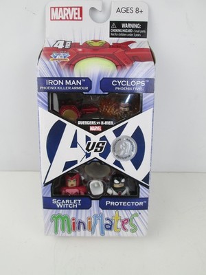 Marvel Minimates A Vs X TRU Box Set CYCLOPS SCARLET WITCH PROTECTOR IRON MAN