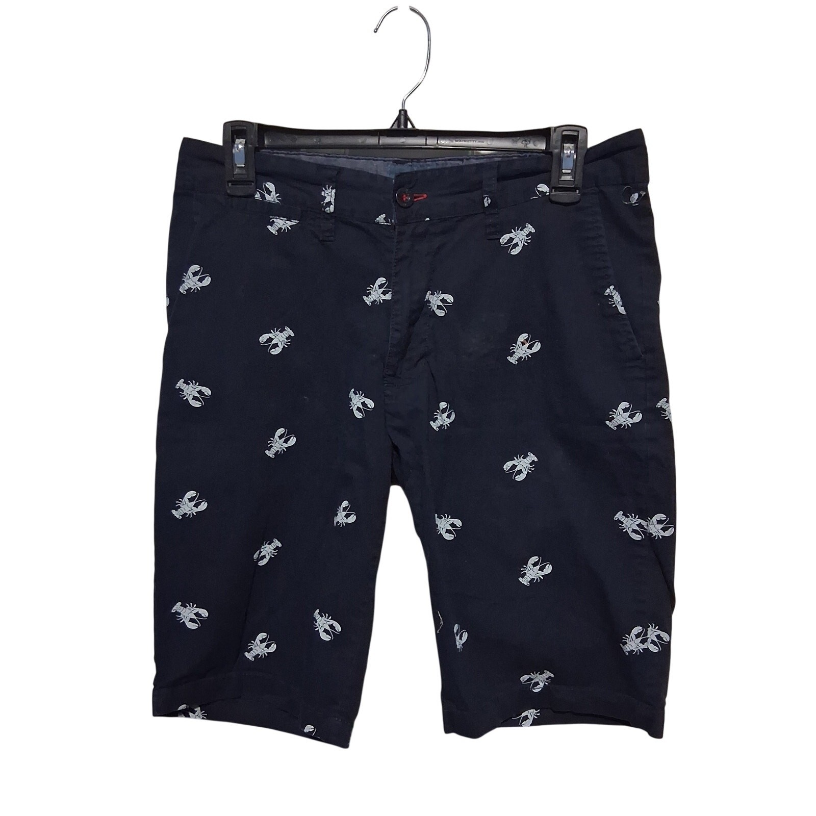 Beverly Hills Polo Club Lobster Pattern Blue Shorts
