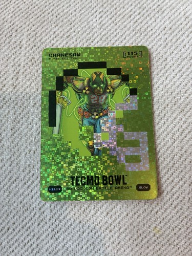 2026 Bo Jackson Battle Arena TECMO Bowl Chanesaw Helmet Foil Glow Devon Achane