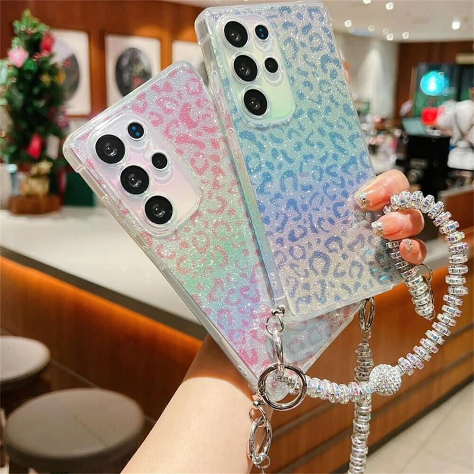 For Samsung S25 Ultra S24 S23 S22FE Plus A35 A36 Leopard Print Cell Phone Cover - Image 3 of 4