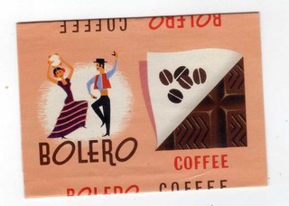 VINTAGE CHOCOLATE WRAPPER BOLERO COFFEE