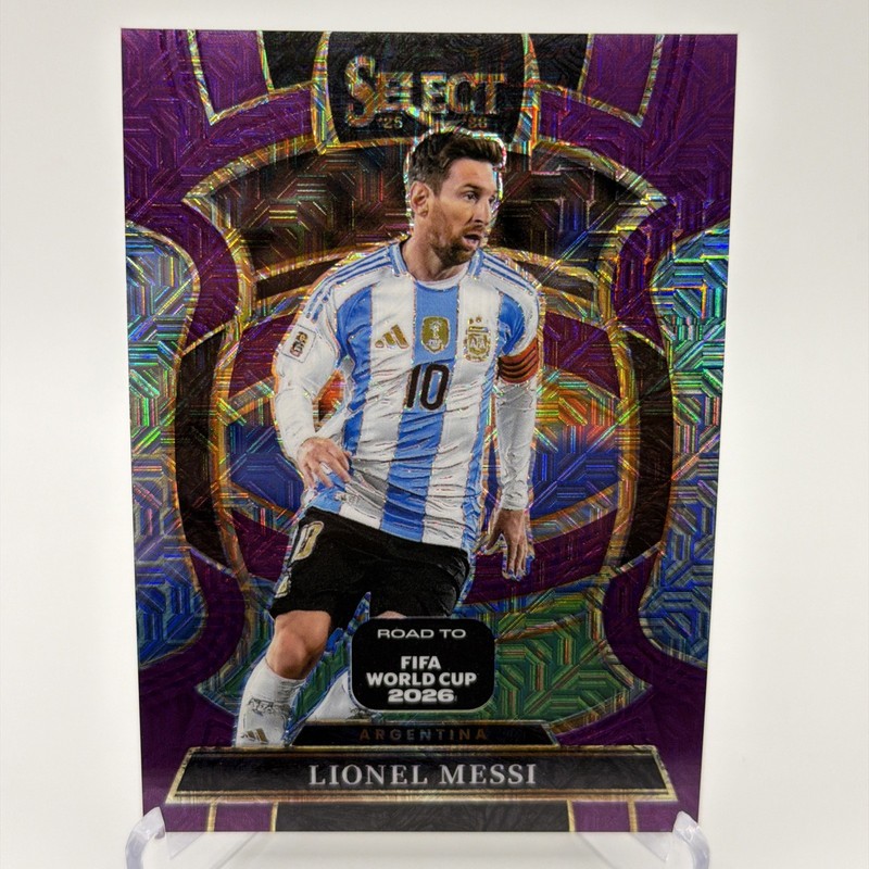 Panini Select 2025-26 Lionel Messi Purple Mojo Terrace Prizm FIFA World Cup