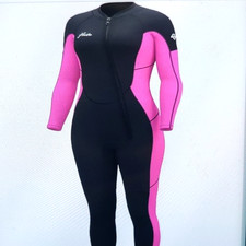 Black Pink Neoprene Women 3/2mm Wetsuit size 8