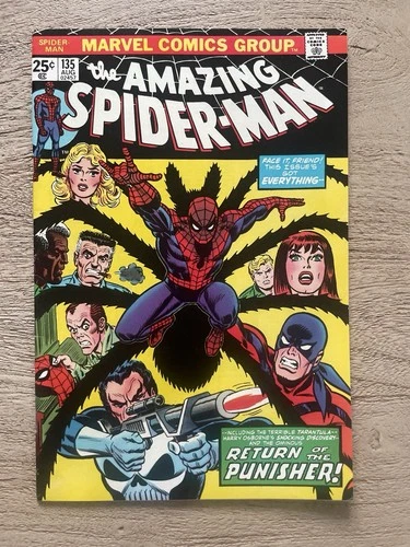Amazing Spider-Man #135 (Marvel, 1974) 3rd app. of the Punisher VF-