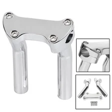 Aluminum 6.5" Handlebar Risers 1" Top Clamp For Harley Breakout Sportster 883