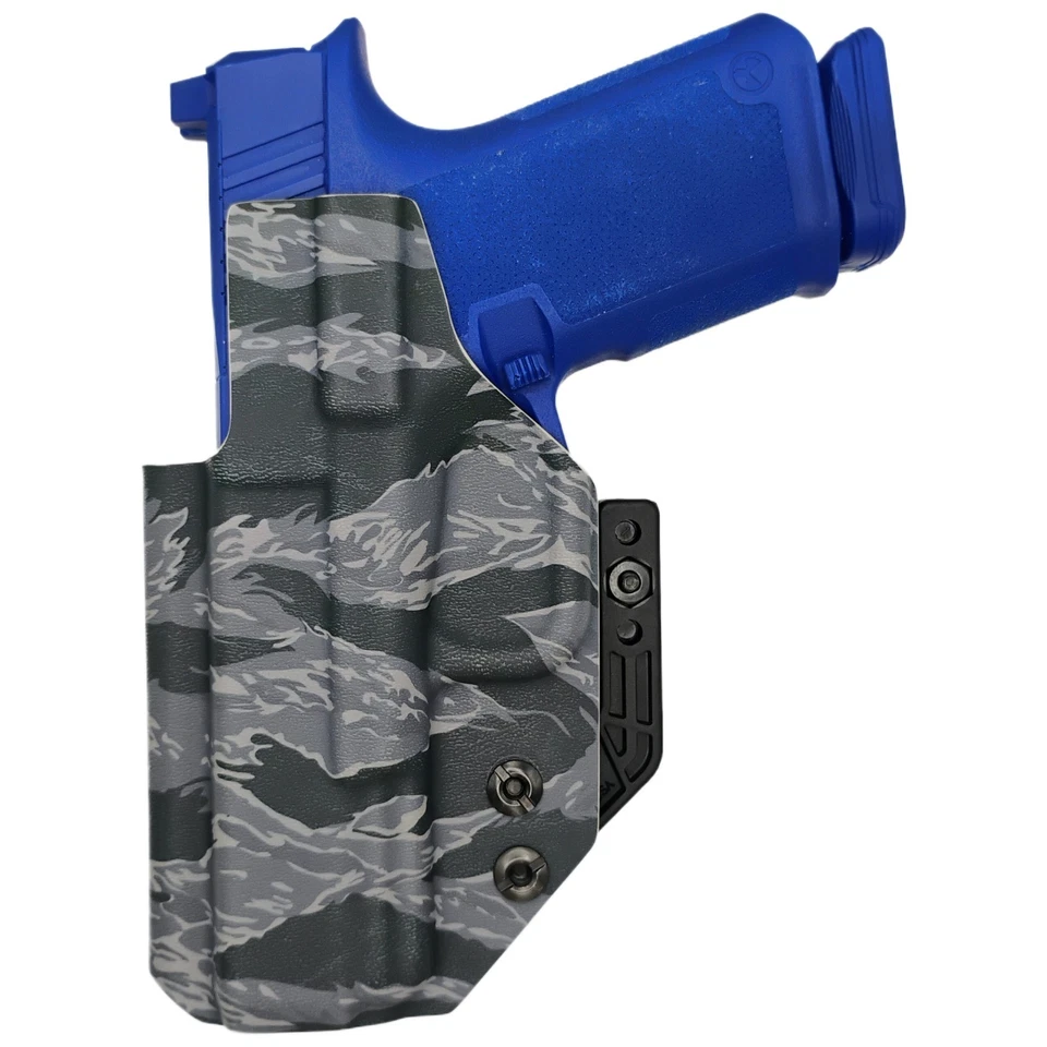 Inside-the-Waistband (IWB) Tuckable Kydex Holster - Gray Tiger Stripe Camo - Image 4 of 4