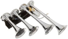 Viking Horns V003A Chrome 4 Trumpet Loud 149 Decibels Train Air Horn