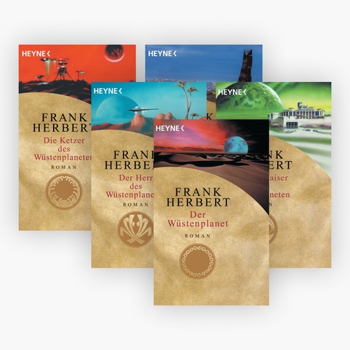 Frank Herbert Die Dune-Serie in 5 Bänden plus 1 exklusives Postkartenset