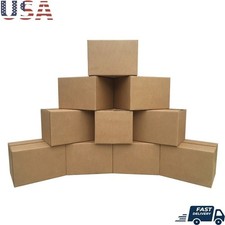 Bundle of 10 Medium Moving Boxes 18x14x12 Corrugated Packing Dorm Storage New
