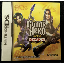 Nintendo DS Guitar Hero Decades (DS) MANUAL ONLY/NO GAME-NO Tracking