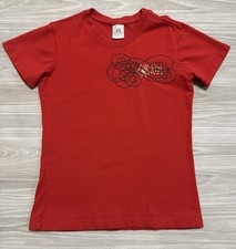 Armani Exchange AX Boys Size XS T-Shirt Red Short Sleeve Logo Back To School EUC