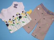 Gymboree girls VTG "PREP CLUB" 3-6mth...2pc TOP and PANTS...TURTLE...2005 TAG