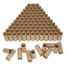 HESESOH 100 Pack Cardboard Tubes for Crafts - 1.57 x 3.94 Inches - Brown Toilet