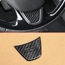 Steering Wheel Trims Sticker For 2018-2025 Mitsubishi Eclipse Cross Carbon Fiber