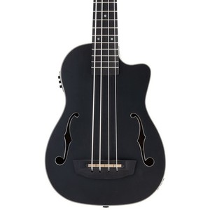 Kala Journeyman 4-String Acoustic-Electric U-BASS, Mahogany Top, Black
